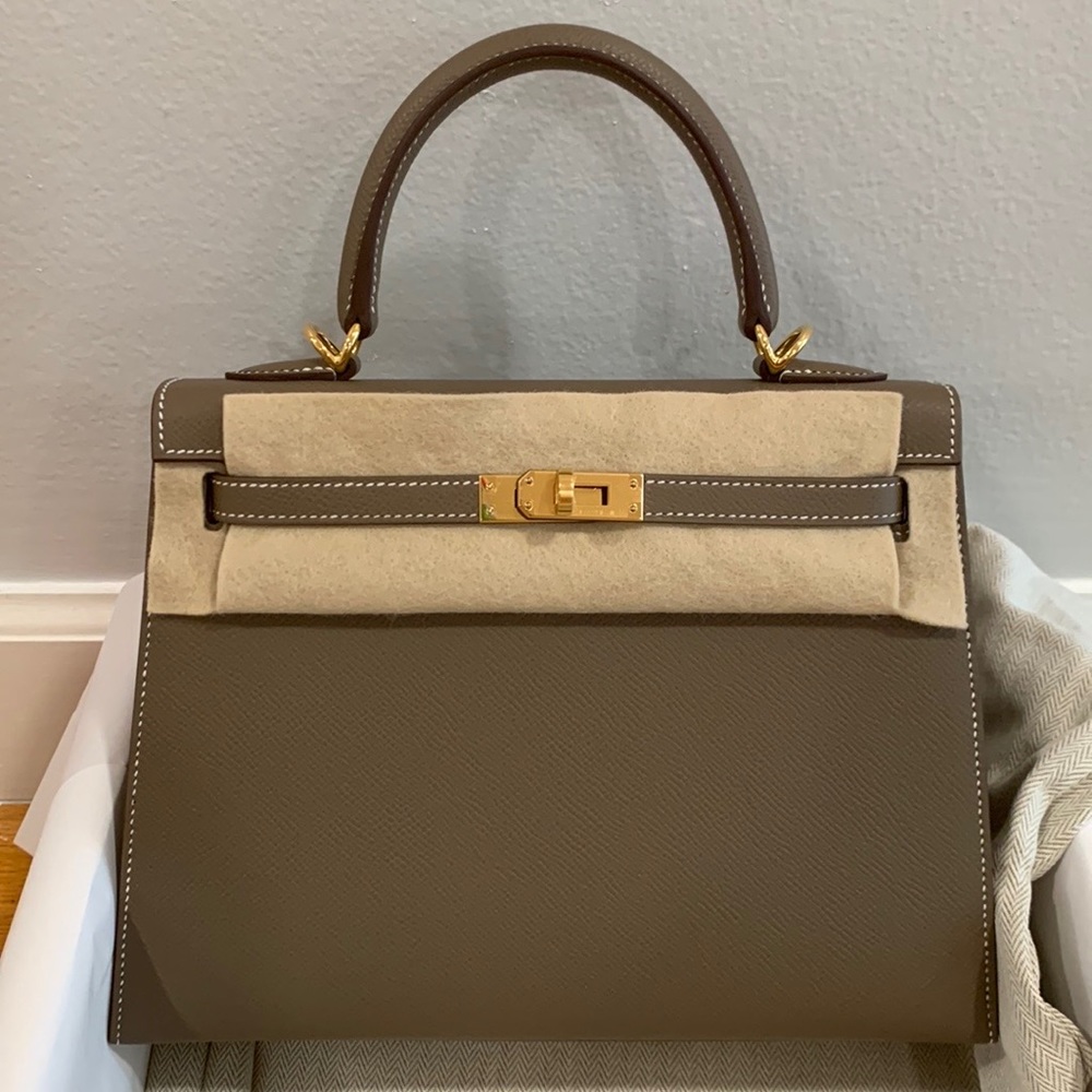 Hermes Epsom Kelly Sellier 25 Etoupe